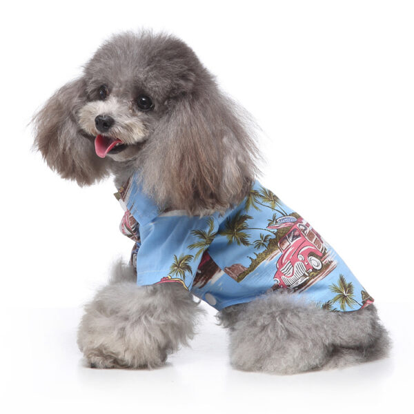 Hawaiian Beach Print Puppy Shirt Pet Clothes Spring/Summer Dog Clothing